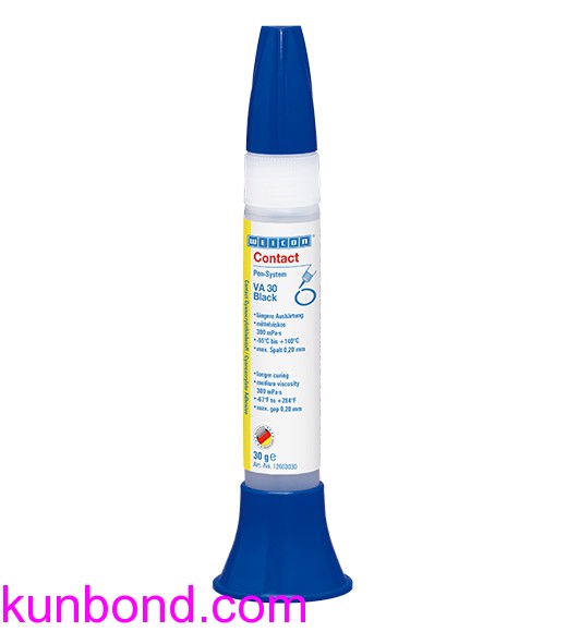 IMPA 815254，WEICON Contact Cyanoacrylate Adhesives，VA 30 Black瞬干胶，30g  
