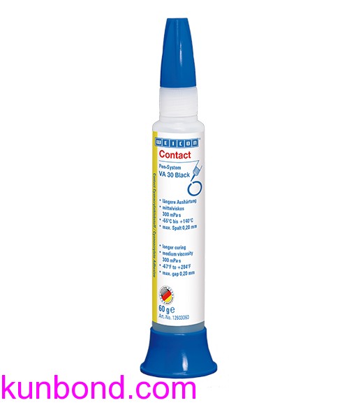 IMPA 815256，WEICON Contact Cyanoacrylate Adhesives，VA 30 Black瞬干胶，500g  